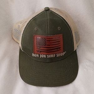 Ron Jon Trucker Hat Leather Patch